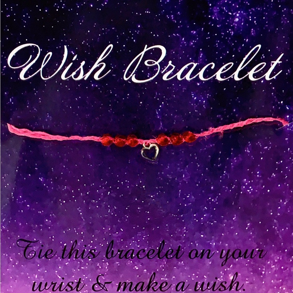 Wish Bracelet with Red Cord